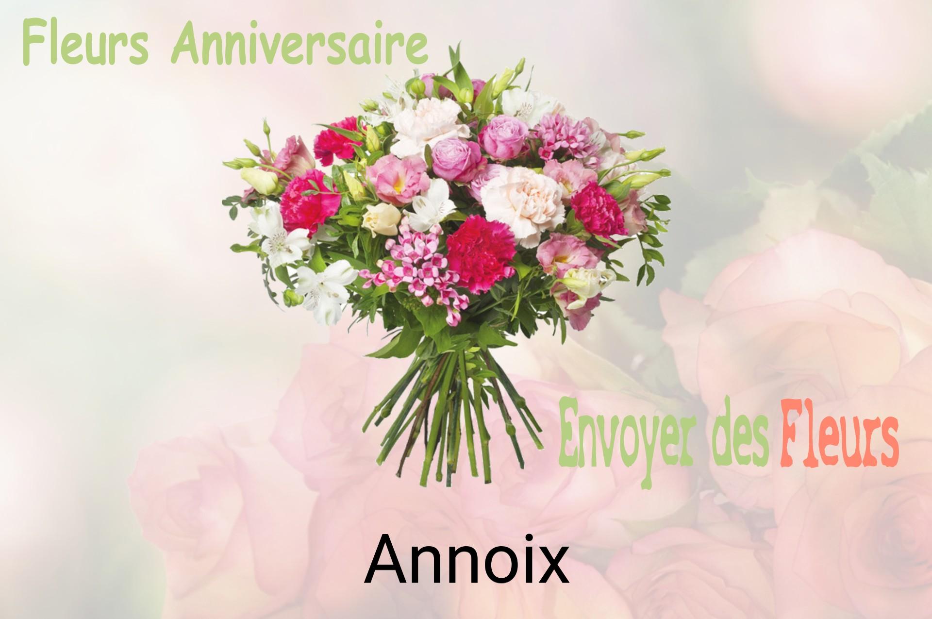 Bouquet de fleurs d’anniversaire livré à Annoix
